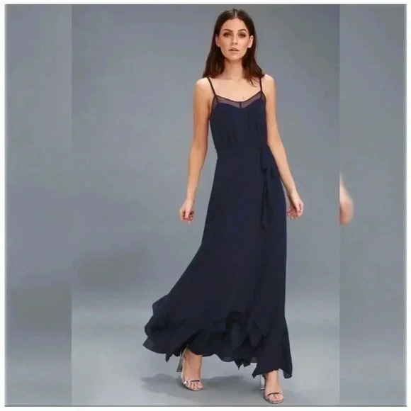 Lulus Dresses & Skirts - NWT‎ Lulus Maxi Navy Dress